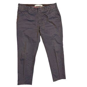 L.B.M 1911 Tailored Chinos Mens Twill Pants Iridescent Fabric Italy 36x30